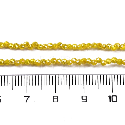 Transparent Electroplate Glass Beads Strands EGLA-H107-01A-B06-1