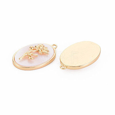 Brass Birth Floral Pendants LS-KK-S364-287-1