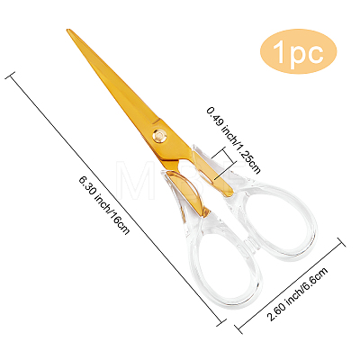 Stainless Steel Scissors TOOL-WH0134-53G-1