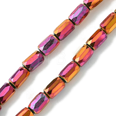 Electroplate Glass Beads Strands GLAA-Q101-02A-FP02-1