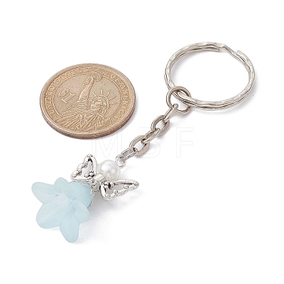 Angel Acrylic & Alloy Pendant Keychain KEYC-JKC00597-01-1