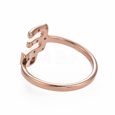 (Jewelry Parties Factory Sale)304 Stainless Steel Finger Rings RJEW-I063-01RG-1