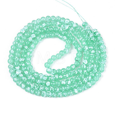 Baking Paint Glass Beads Strands DGLA-N015-4mm-07-1