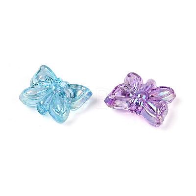 Transparent Acrylic Butterfly Beads TACR-T031-03M-1