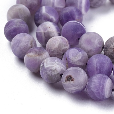 Natural Amethyst Beads Strands G-I288-A01-8mm-1