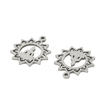201 Stainless Steel Pendants STAS-Z195-02P-01-1
