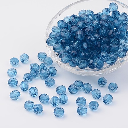 Transparent Acrylic Beads X-DB8mmC-43-1