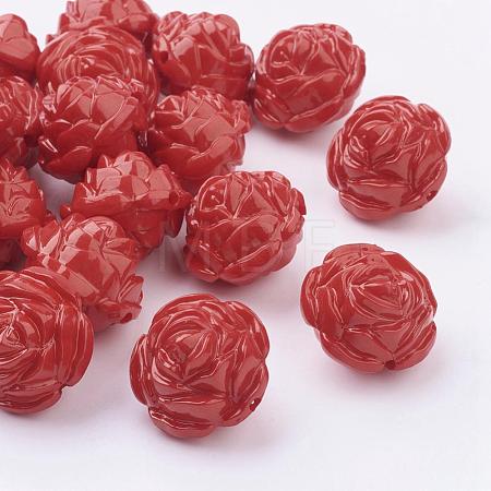 Opaque Acrylic Beads MACR-S635-6-1