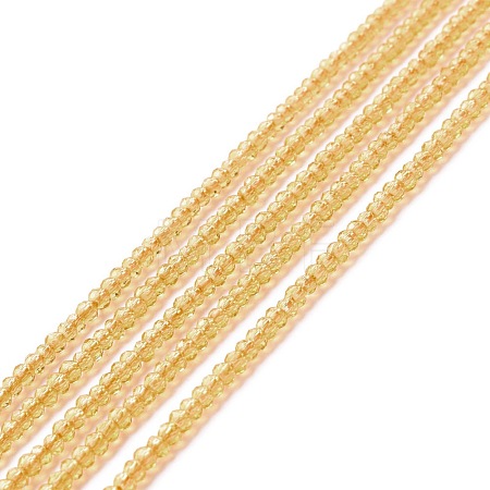 Transparent Glass Beads Strands GLAA-C019-01A-18-1