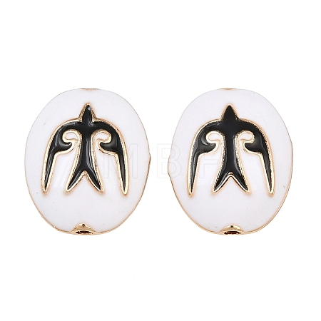 Brass Enamel Beads KK-CBA7BFE-01G-01-1