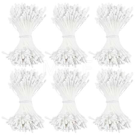 6Bundles Gypsum with Cotton Cord Artificial Flower Core DIY-GF0014-10B-1