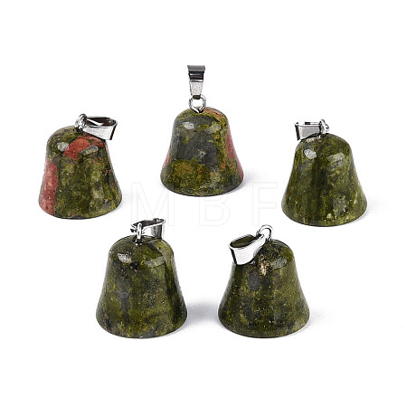 Natural Unakite Pendants G-N349-15P-04-1