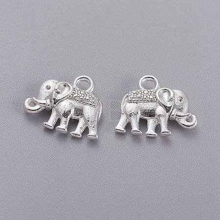 Vintage Elephant Charms PALLOY-ZN-47017-S-FF-1