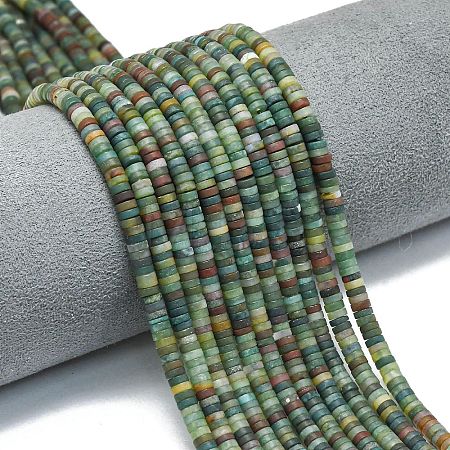 Natural Indian Agate Beads Strands G-P575-B31-4x1mm-1