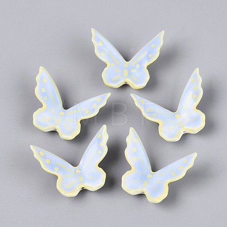Handmade Porcelain Beads PORC-Q008-01G-1
