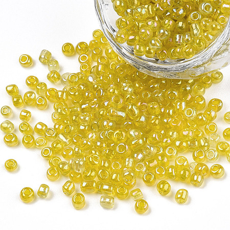 Round Glass Seed Beads X-SEED-A007-3mm-170-1