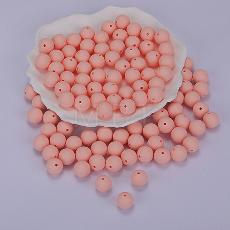 Round Silicone Focal Beads SI-JX0046A-59-1