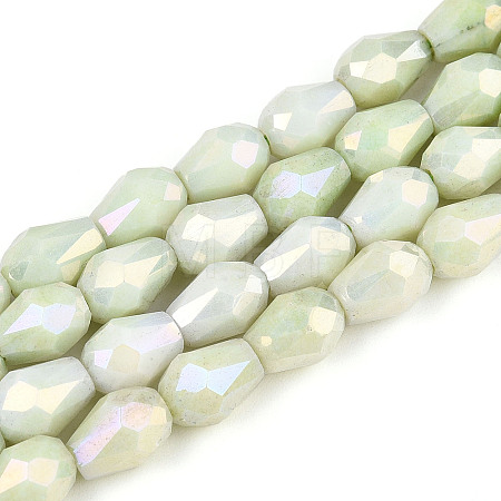 Anti-Tarnish Electroplate Glass Beads Strands GLAA-T025-13A-04-1