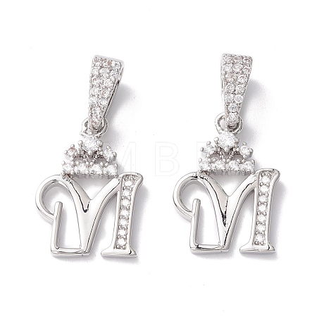 Eco-Friendly Brass Micro Pave Cubic Zirconia Pendants KK-K265-01P-M-1