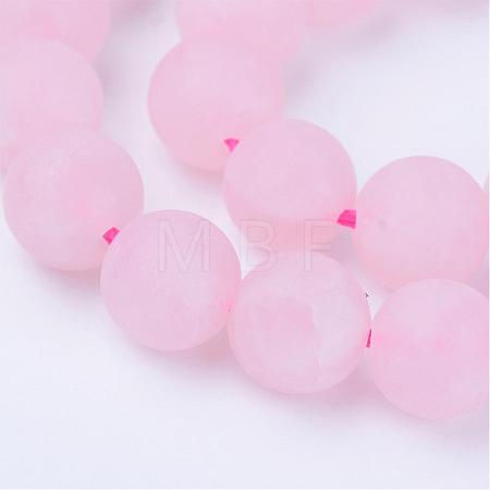 Natural Rose Quartz Beads Strands G-Q462-10mm-11-1
