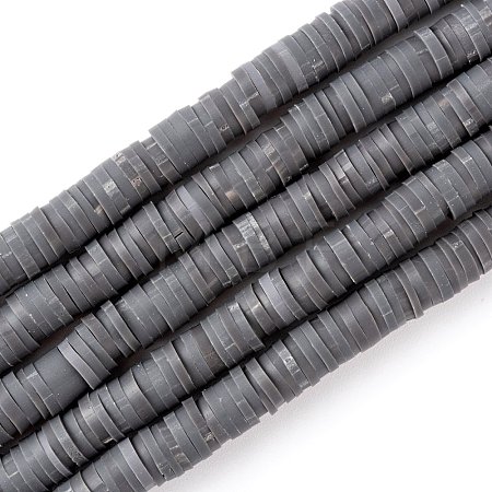 Handmade Polymer Clay Beads Strands CLAY-R089-6mm-Q062-1