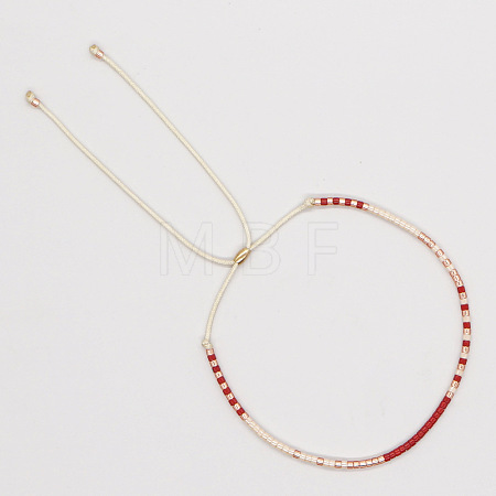 Adjustable Plastic Beaded Slider Bracelets YS6543-10-1