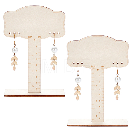 1 Set Wooden Earring Display Stands EDIS-BC0001-03-1