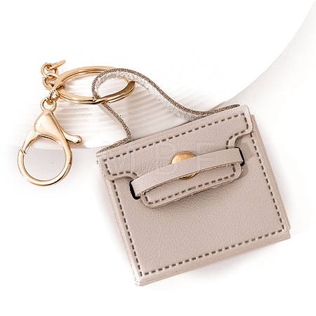 Portable PU Leather Bag Keychain PW-WGA9343-01-1