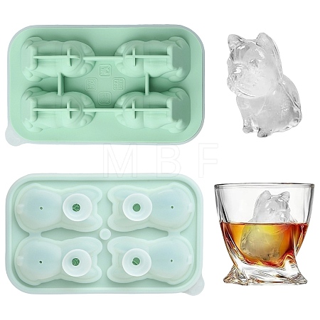 Bulldog Shaped Silicone Ice Molds ST-CJ0043-092-1