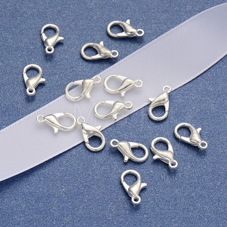 Zinc Alloy Lobster Claw Clasps E102-S-1