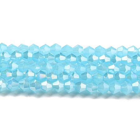 Imitation Jade Electroplate Glass Beads Strands LS-GLAA-F029-J4mm-A03-1