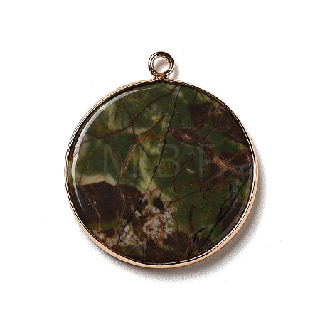 Natural Kambaba Jasper Pendants G-A213-01G-10-1