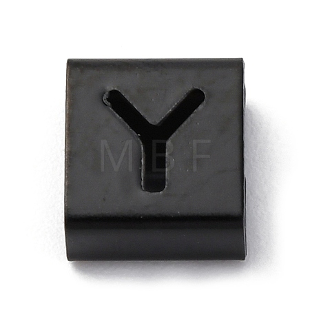 Ion Plating(IP) 304 Stainless Steel Square Slide Charms STAS-L132-21Y-B-1