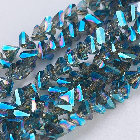 Electroplate Glass Beads Strands EGLA-J145-4mm-FR01-1