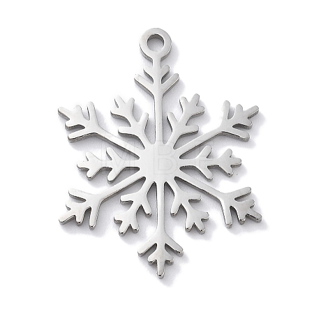 Christmas Theme Anti-Tarnish 304 Stainless Steel Pendants STAS-R003-04P-05-1