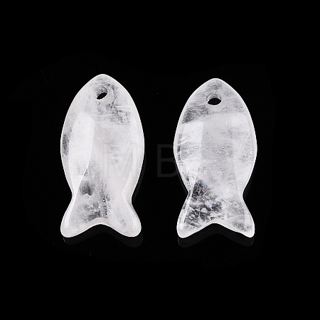 Natural Quartz Crystal Pendants G-N342-106P-1