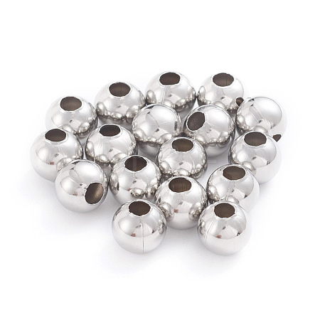 Tarnish Resistant 304 Stainless Steel Beads STAS-G230-P07-1