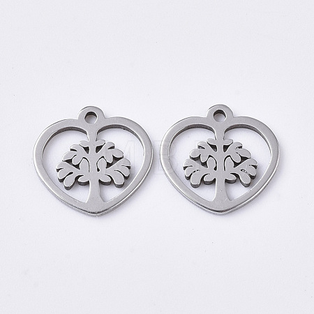 Non-Tarnish 201 Stainless Steel Charms X-STAS-T050-021P-1