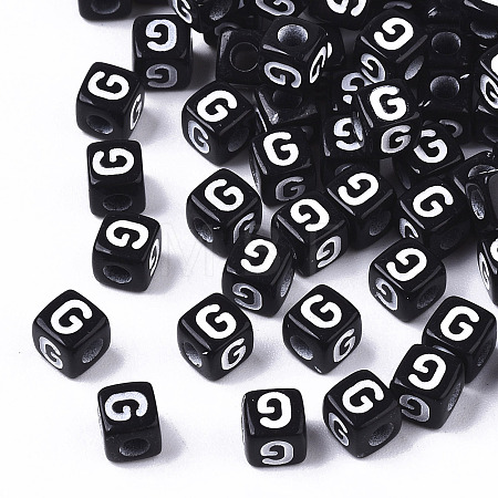 Opaque Acrylic Beads LS-X-SACR-N002-01G-1