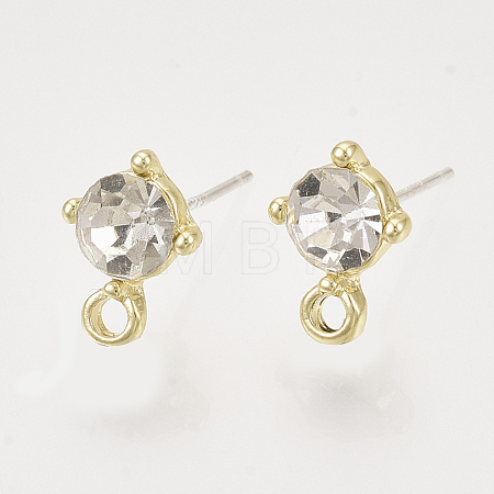 Alloy Stud Earring Findings PALLOY-N0149-21F-1