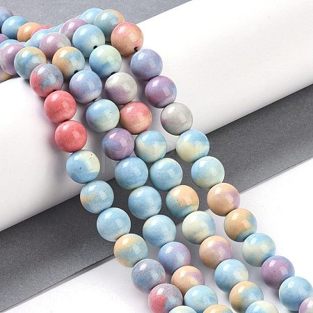 Natural Rainbow Alashan Agate Beads Strands G-G806-04-10mm-01-1