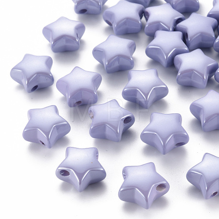 Opaque Acrylic Beads X-MACR-S372-02B-47-1