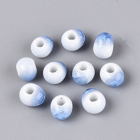 Handmade Porcelain Beads PORC-Q006-06B-1