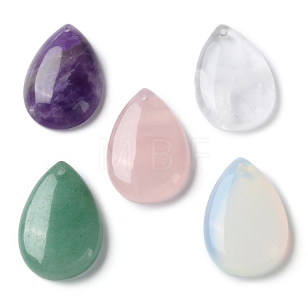 Natural & Synthetic Mixed Gemstone Pendants G-M416-08A-1