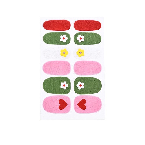 Flower Series Full Cover Nail Decal Stickers MRMJ-T109-WSZ497-1