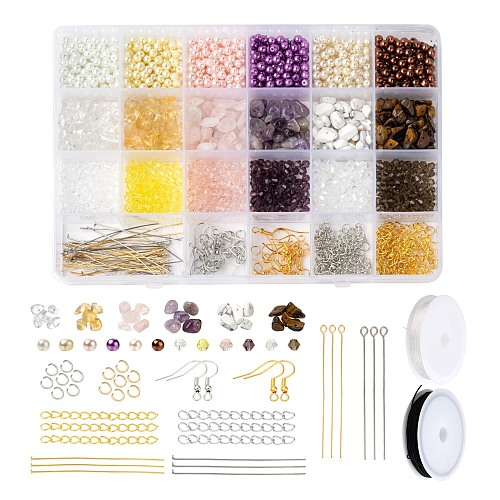 DIY Beads Earring Making Kit DIY-FS0001-98-1