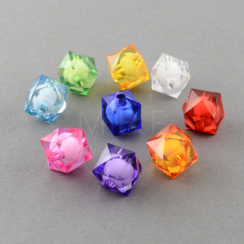 Transparent Acrylic Beads TACR-S112-8mm-M-1