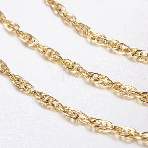 Ion Plating(IP) 304 Stainless Steel Rope Chains CHS-F131-01G-1