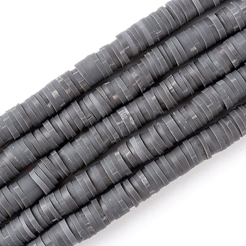 Handmade Polymer Clay Beads Strands CLAY-R089-6mm-Q062-1