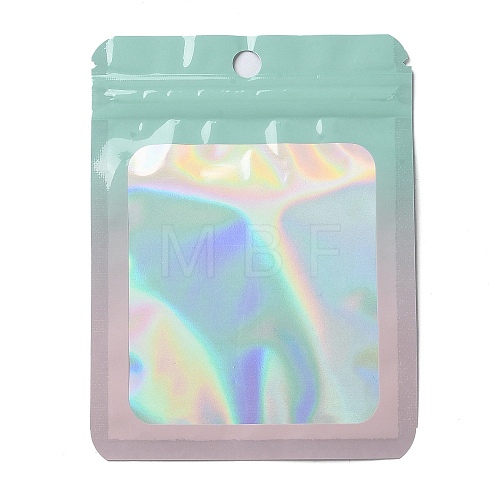 Rectangle Glitter Holographic PVC Zip Lock Bags ABAG-P011-01E-01-1